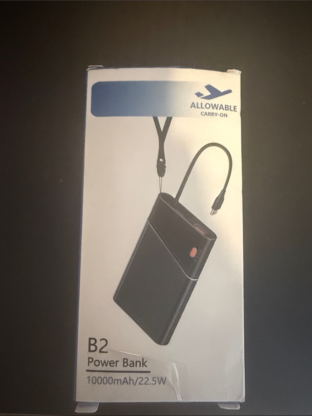 B2 Power Bank Portable Charger in Black